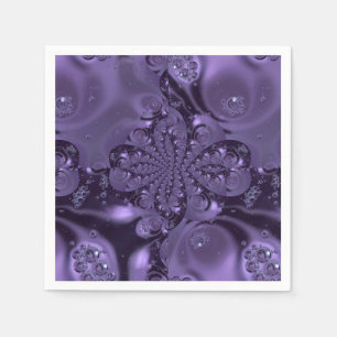 Elegant Royal Paars Liquid Sparkle Servet