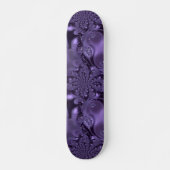 Elegant Royal Paars Liquid Sparkle Skateboard (Voorkant)