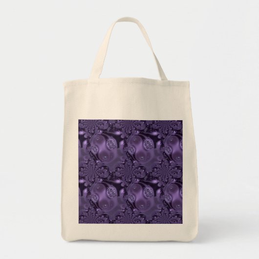 Elegant Royal Paars Liquid Sparkle Tote Bag (Voorkant)
