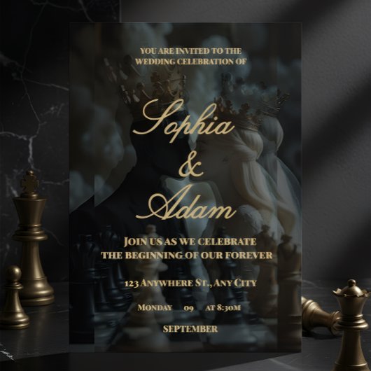 Elegant Royal Wedding Invitation