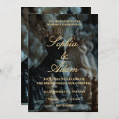 Elegant Royal Wedding Invitation (Devant / Derrière)