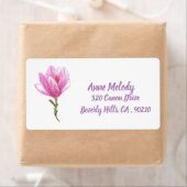 Elegant roze aanjager label retournering (Insitu)