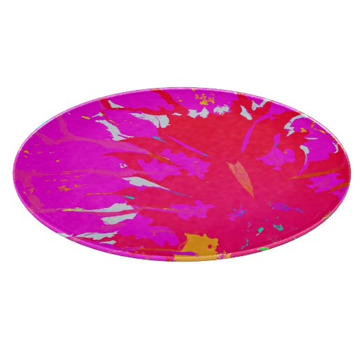 Elegant Roze Abstract Patroon Snijplank (Hoek)