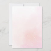 Elegant roze Baby shower Kaart (Achterkant)