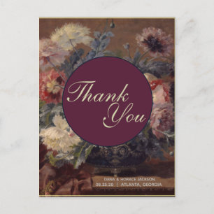 Elegant Roze Blauwe Biva mandje pinda's Briefkaart