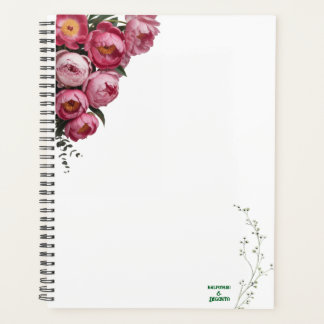 Elegant Roze Bloem Bruiloft Welkom Bord Planner