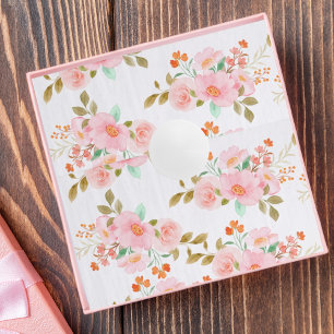 Elegant Roze Bloem Motief Tissue Paper Tissuepapier