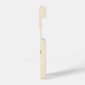 Elegant Roze Bloemen Monogram iPhone Hoesje (Linkerkant)