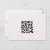 Elegant Roze Bloemen Quinceanera QR Code RSVP (Achterkant)