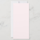 Elegant Roze Bloemen Vrijgezellenfeest Menu (Achterkant)