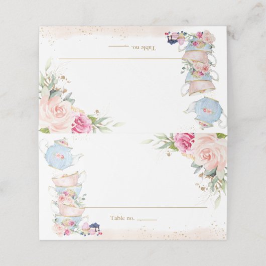 Elegant Roze Bloemige Theetuin Vouwbare Tent (Buitenkant ongevouwen)