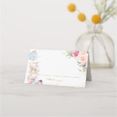 Elegant Roze Bloemige Theetuin Vouwbare Tent (Achterkant)