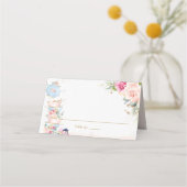 Elegant Roze Bloemige Theetuin Vouwbare Tent (Voorkant)