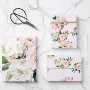Elegant roze bloemkool snijpapier inpakpapier vel