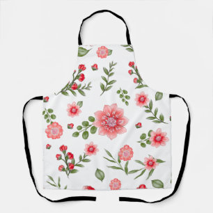 Elegant roze bloempatroon schort