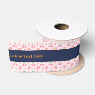 Elegant Roze Bloemstuk Aangepaste Tekst Lint