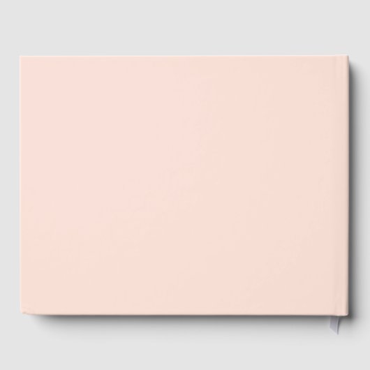 Elegant roze blush bloesem bruiloft gastenboek (Achterkant)