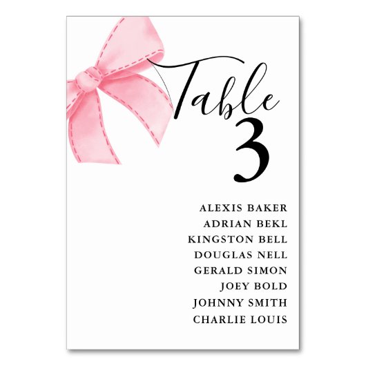 Elegant Roze Blush Ribbon Vrijgezellenfeest Bruilo Kaart (Voorkant)