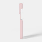 Elegant Roze & Chique Script Monogram iPhone Hoesje (Linkerkant)