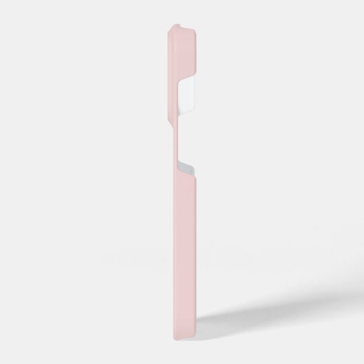 Elegant Roze & Chique Script Monogram iPhone Hoesje (Linkerkant)