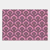 Elegant roze Damask Inpakpapier Vel (Voorkant 3)