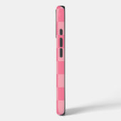Elegant roze dambord Case-Mate iPhone case (Achterkant / Links)