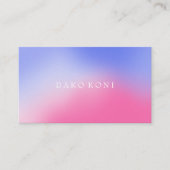 Elegant roze een paarse gradiënt visitekaartje (Voorkant)