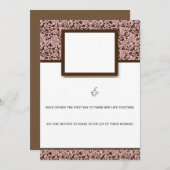 Elegant roze en bruin (Voorkant / Achterkant)