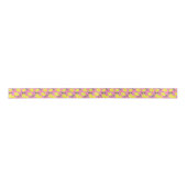 Elegant roze en geel lemonpatroon lint (Voorkant)