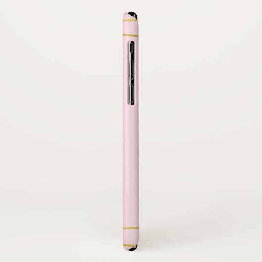 Elegant roze en gouden Rozen Case-Mate iPhone Case (Achterkant/links)