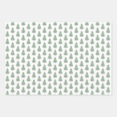 Elegant roze en groene Chinese kerstboom Inpakpapier Vel (Voorkant 3)