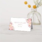 Elegant Roze en Ivoor Roos Bruiloft (Voorkant)