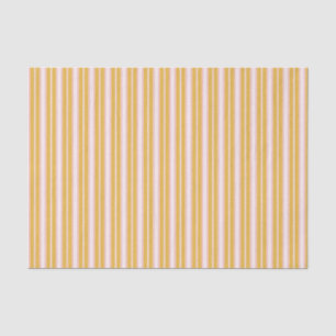 Elegant Roze en Mustard French Ticking Stripes Tissuepapier
