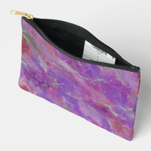 Elegant roze en paarse marmerpatroon etui