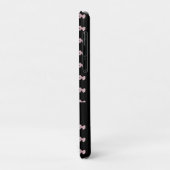 Elegant roze en zwart, op maat gemaakt Case-Mate iPhone case (Achterkant/links)