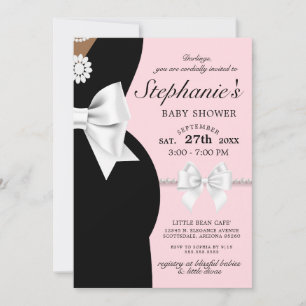 Elegant Roze Etnische Tiffany Theme Baby shower Kaart