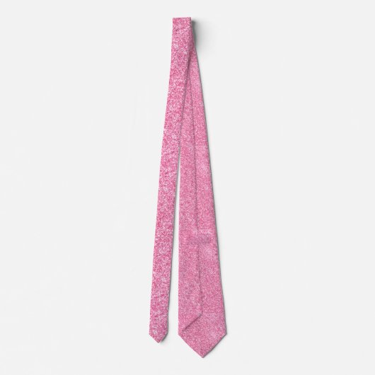 Elegant roze faux glitter & Sparkles Stropdas (Achterkant)