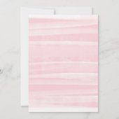 Elegant Roze Floral Script Girl Baby shower Kaart (Achterkant)