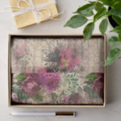 Elegant Roze Floral Tissuepapier (Geschenk)