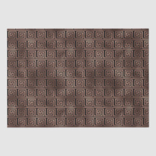 Elegant Roze Gouden Griekse Sleutel Art Deco Patro Tissuepapier