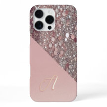 Elegant Roze Gouden Monogram