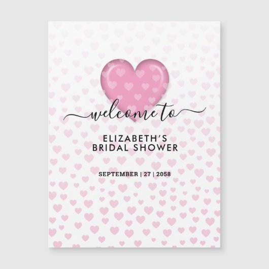 Elegant roze hart en spikkels ontwerp (Voorkant)