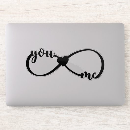 Elegant roze harten Valentijnsdag Sticker (Computer)