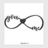 Elegant roze harten Valentijnsdag Sticker (Vel)