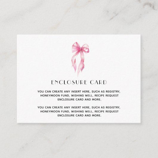 Elegant roze het knopen Vrijgezellenfeest binden Informatiekaartje (Voorkant)