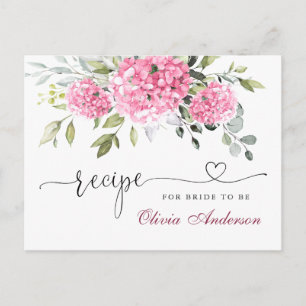 Elegant Roze Hydrangea Vrijgezellenfeest Recept Ka Briefkaart