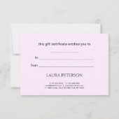 Elegant roze lippen handgeschreven script kalligra (Achterkant)