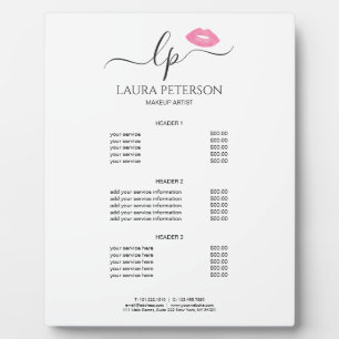 Elegant roze lippen handgeschreven script kalligra fotoplaat