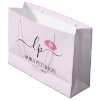 Elegant roze lippen handgeschreven script kalligra