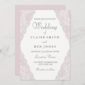 Elegant Roze Loopbaan Uitnodiging (Voorkant / Achterkant)